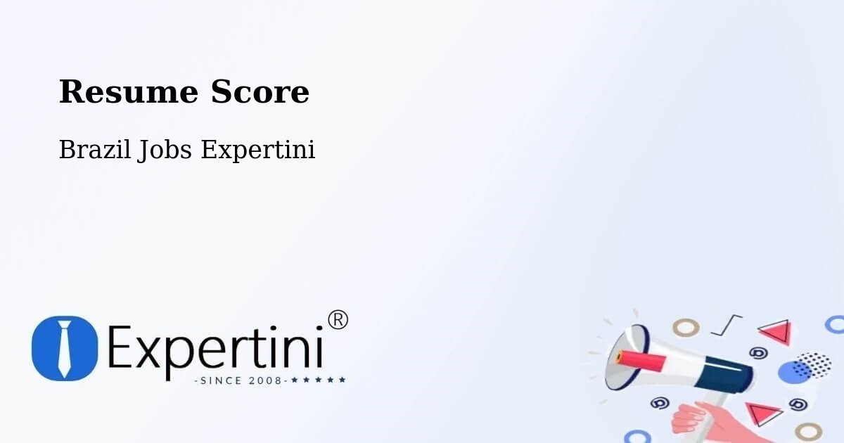Resume Score & Job Description Match Tool – Guapiara - Brazil Jobs Expertini